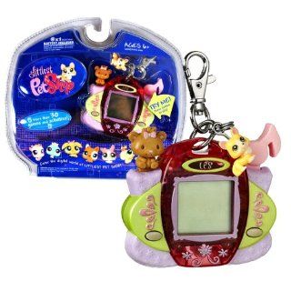 Hasbro Year 2007 Littlest Pet Shop Digital Pets "Care For Me" Series Virtual Game   CORGI DOG Digital Game with Charms , Clip for On the Go Fun and 30 Games and Activities Toys & Games