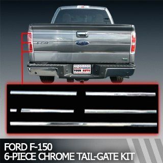 2009 2012 Ford F 150 Chrome Tail Gate Trim "6 Piece Kit" Automotive