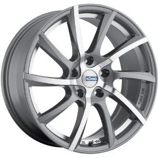 Konig Turn One 18 Silver Wheel / Rim 5x4.5 with a 45mm Offset and a 73.1 Hub Bore. Partnumber TO8851445S Automotive