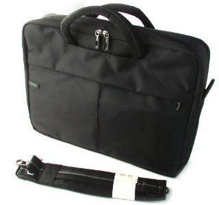 Genuine DELL Black Nylon Laptop Notebook Carry Case Tote Bag Fits up to 15.4 inch Screens Exterior Dimensions 17.5" x 13.5" x 4.5" Part Number DP458 Computers & Accessories
