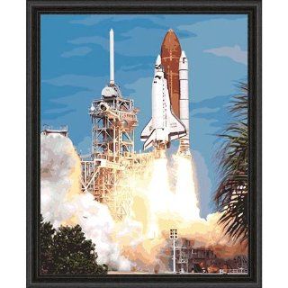 Plaid 21751 Paint by Number Kit, 16 Inch by 20 Inch, Space Shuttle Discovery Liftoff Arts, Crafts & Sewing
