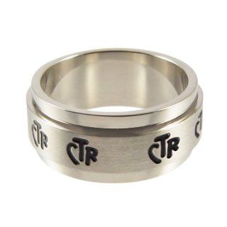 LDS Unisex Stainless Steel Wide Spinner CTR Choose the Right Ring   LDS Rings, Mens CTR Ring, Womens CTR Ring, Boys CTR Ring, Girls CTR Ring, Spinner CTR Ring Jewelry