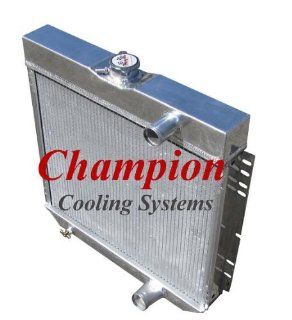 3 Row All Aluminum Replacement Radiator for 1967 70 Ford Mustang, 1963 69 Ford Fairlane, 1966 70 Ford Falcon, 1964 68 Ford Galaxie, 1964 68 Ford Country Sedan or Squire, 1967 68 Ford LTD, 1968 69 Ford Torino, 1967 68 Mercury Cougar/XR7  Manufactured by Cha