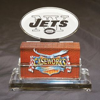 New York Jets NFL Logo Desktop Acrylic Business Card Holder