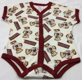 Alabama Crimson Tide Baby / Infant Teddy Bear Onesie 6/9 Months  Sports & Outdoors