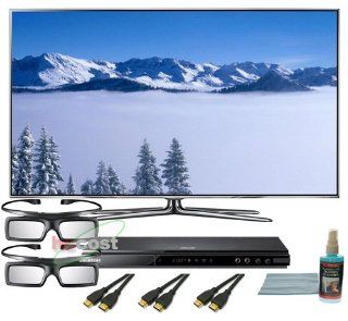 Samsung UN65D8000 65 Inch 1080p 240Hz 3D LED HDTV (Titanium) 3D Bundle with UN65D8000, BDD5500 3D Blu Ray Player, 2 x SSG3050GBZA 3D glasses, 6 ft HDMI Cables (x3), and TV Screen Cleaning Solution Kit Electronics