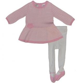 Guess Girls 12 24 Months Pink Sweater Dress with Leggings (24 Months) Clothing