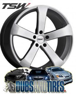 18 Inch 18x8 TSW wheels VORTEX HyperSilver wheels rims Automotive