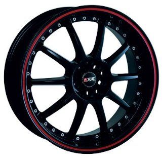 XXR 941 15x7 Black/Red 5 100/5 114.3 +38mm Wheels Automotive