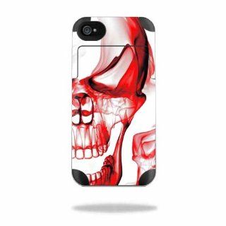 Protective Vinyl Skin Decal Cover for Mophie Juice Pack Air Apple iPhone 4/4S Battery Case Sticker Skins Melting Skulls Electronics