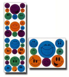 Die Cut Stickers, LDS Stickers, Assorted Smiley Faces, Assorted Colors, Package of 128  Great for Scrap booking, Card Making and Designing, and Other Craft Projects  Primary, Young Women, Young Men, Relief Society, Priesthood, Missionaries  Office Product