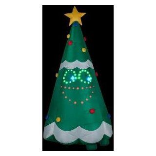 CHRISTMAS DECORATION LAWN YARD INFLATABLE AIRBLOWN ANIMATED SINGING CHRISTMAS TREE 132" TALL Patio, Lawn & Garden