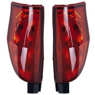 2004 2005 GMC Envoy XUV Taillight Taillamp Rear Brake Tail Lamp Light Set Pair Right Passenger And Left Driver Side (04 05) Automotive