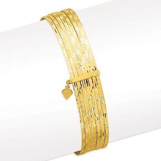 Semanario Slip On Bangle Bracelet in 14k Yellow Gold Jewelry