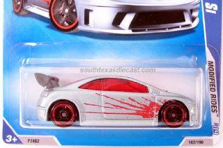 Hot Wheels 2009 Modified Rides Honda Civic Si   Silver with Red Splash #162 Toys & Games