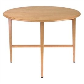 Hannah Round 42 Double Drop Leaf Gate leg Table   Tables & Stands