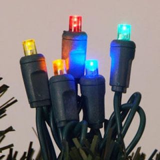 Sterling 50 ct. Multi 5MM LED Lights with Green Wire   Set of 6 Strings   Christmas Lights