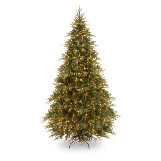 7.5 ft. Feel Real Weeping Spruce Medium Hinged Pre Lit Christmas Tree   Christmas Trees