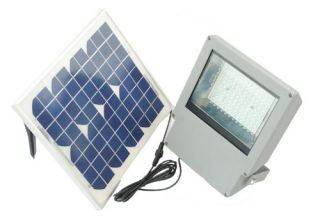 Solar Goes Green Super Bright Solar Flood Light   108 LED SGG F108 2   Solar Spot Lights