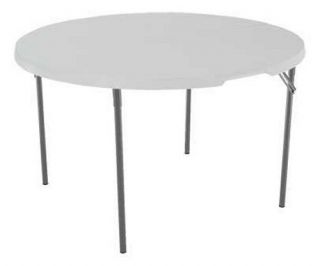 Lifetime 48 in. Round Fold in Half Folding Table   Banquet Tables