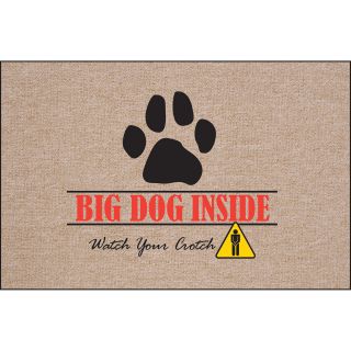 Big Dog Inside Indoor/Outdoor Doormat   Outdoor Doormats