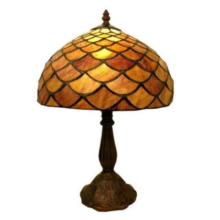 Tiffany Style Amber Shell Table Lamp   Tiffany Table Lamps