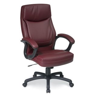 Office Star Work Smart Executive High Back Eco Leather Chair   Desk Chairs