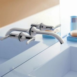 Moen Fina TS41706 Wallmount Bathroom Sink Faucet   Bathroom Sink Faucets