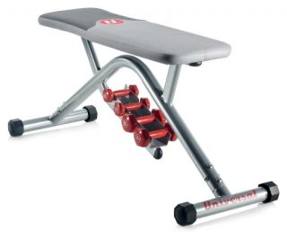 Universal UB200 Flat Bench with Hand Weights   Dumbbells