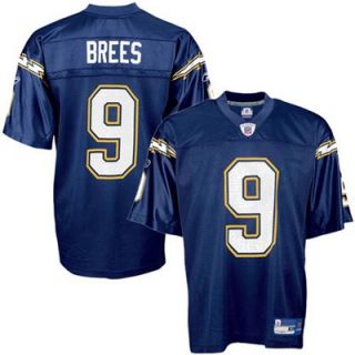 Reebok NFL Equipment San Diego Chargers #9 Drew Brees Navy Youth Replica Football Jersey