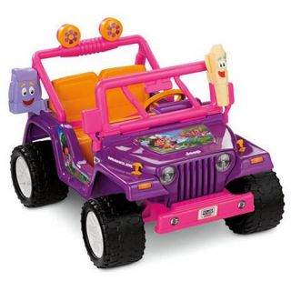Fisher Price Dora Jeep Wrangler Battery Powered Riding Toy   Battery Powered Riding Toys