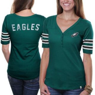 47 Brand Philadelphia Eagles Ladies Playoff T shirt   Midnight Green
