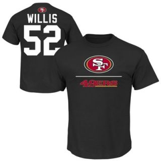 Patrick Willis San Francisco 49ers Aggressive Speed T Shirt   Black