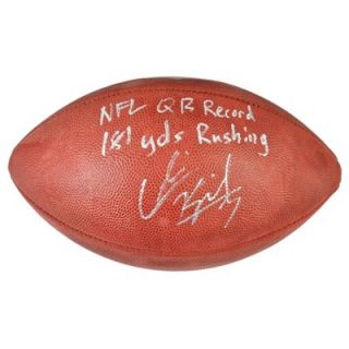 Colin Kaepernick San Francisco 49ers Autographed Football with NFL QB Record/181 Yds Running Inscription