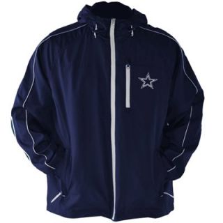 Dallas Cowboys Youth Full Zip Hooded Jacket   Navy Blue