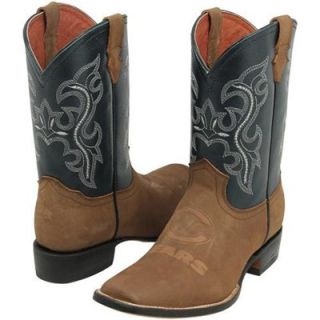 Chicago Bears Youth Pull Up Cowboy Boots   Brown/Navy Blue