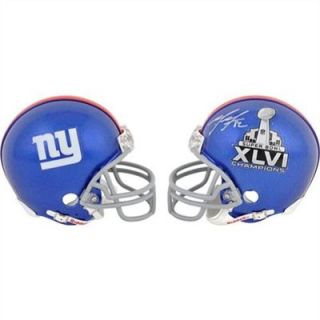 New York Giants Mario Manningham Super Bowl XLVI Autographed Mini Helmet