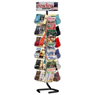 Combination Magazine Paperback Book Rack without Casters   Commercial Magazine Racks