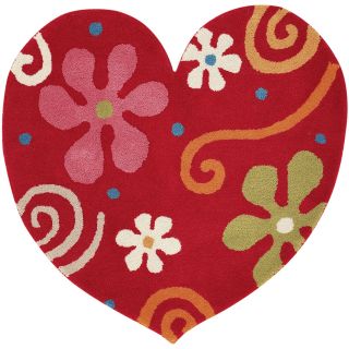 Dynamic Rugs Fantasia 1708 Red Heart Kids Area Rug   Area Rugs