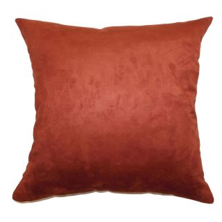 The Pillow Collection Fabrizia Plain Pillow   Rust   Decorative Pillows