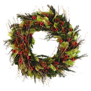 Holiday Vintage Wreath   23.75 in.   Christmas Wreaths