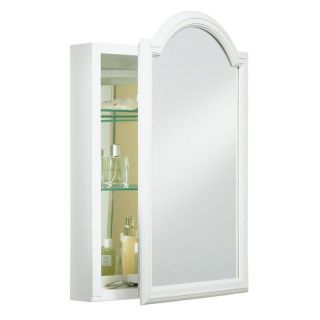 Kohler Single Door 20 Inch White Enameled Aluminum Cabinet with Mirrored Door Right Hinge   Medicine Cabinets