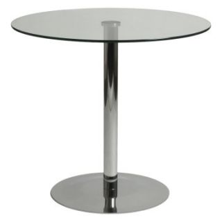 Euro Style Ava Round Glass Top Table   Dining Tables