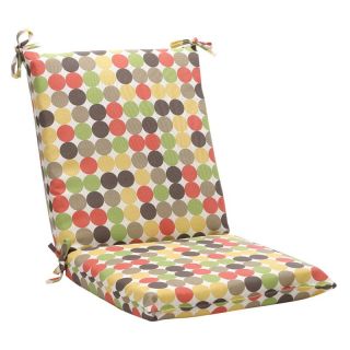 Pillow Perfect 36.5 x 18 Outdoor Multi Colored Polka Dots Chair Cushion   Outdoor Cushions