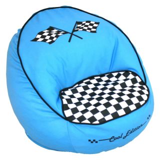 Harmony Kids Race Car Bean Chair   Blue   Bean Bags
