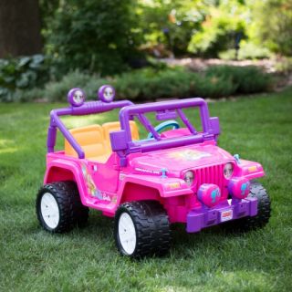 Fisher Price® Barbie Jammin' Jeep Wrangler Battery Powered Riding Toy   Battery Powered Riding Toys