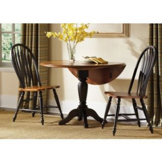 Liberty Furniture Low Country Black 3 pc. Drop Leaf Table Set with Windsor Chairs   Dining Table Sets