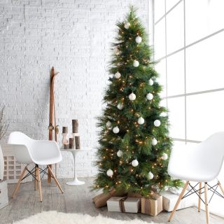 Green Feather Cashmere Pine Christmas Tree   Christmas Trees