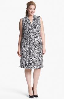 Donna Ricco Print Sleeveless Sheath Dress (Plus Size)