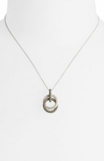 Judith Jack Double Circle Pendant Necklace